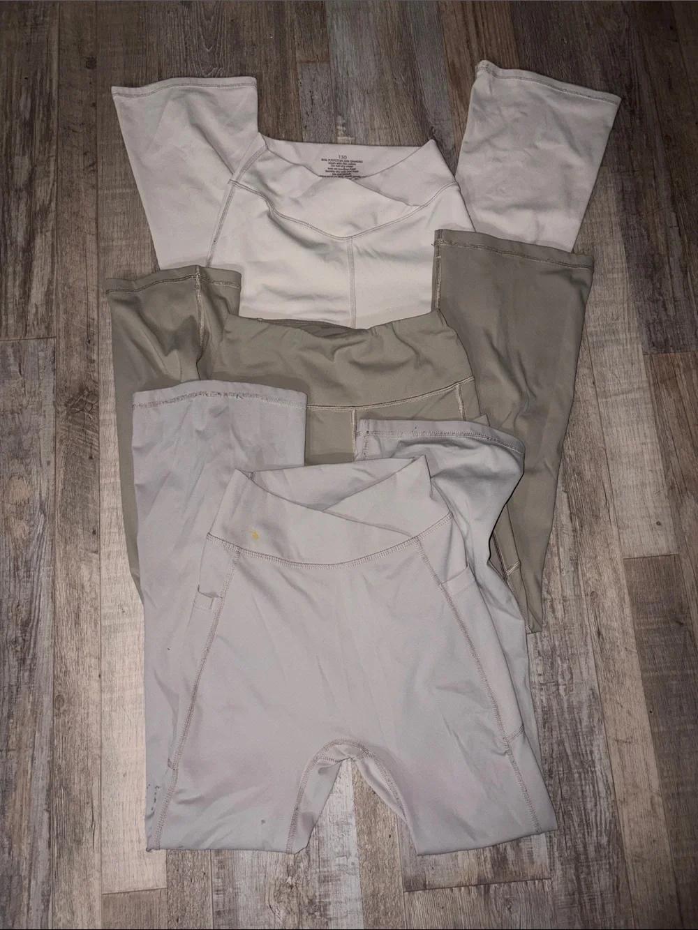 Girls Yoga/Uniform Pants Size 7/8 - Navy and Beige/Tan Bundle 5